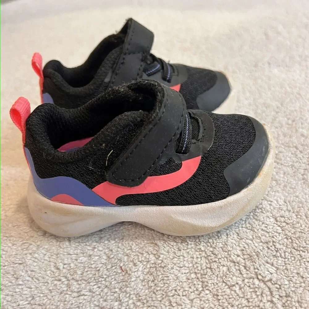 Lot Little Love Bug Leather Shoe 4 Baby Girl Floral Gymboree Sneakers Athletic 3